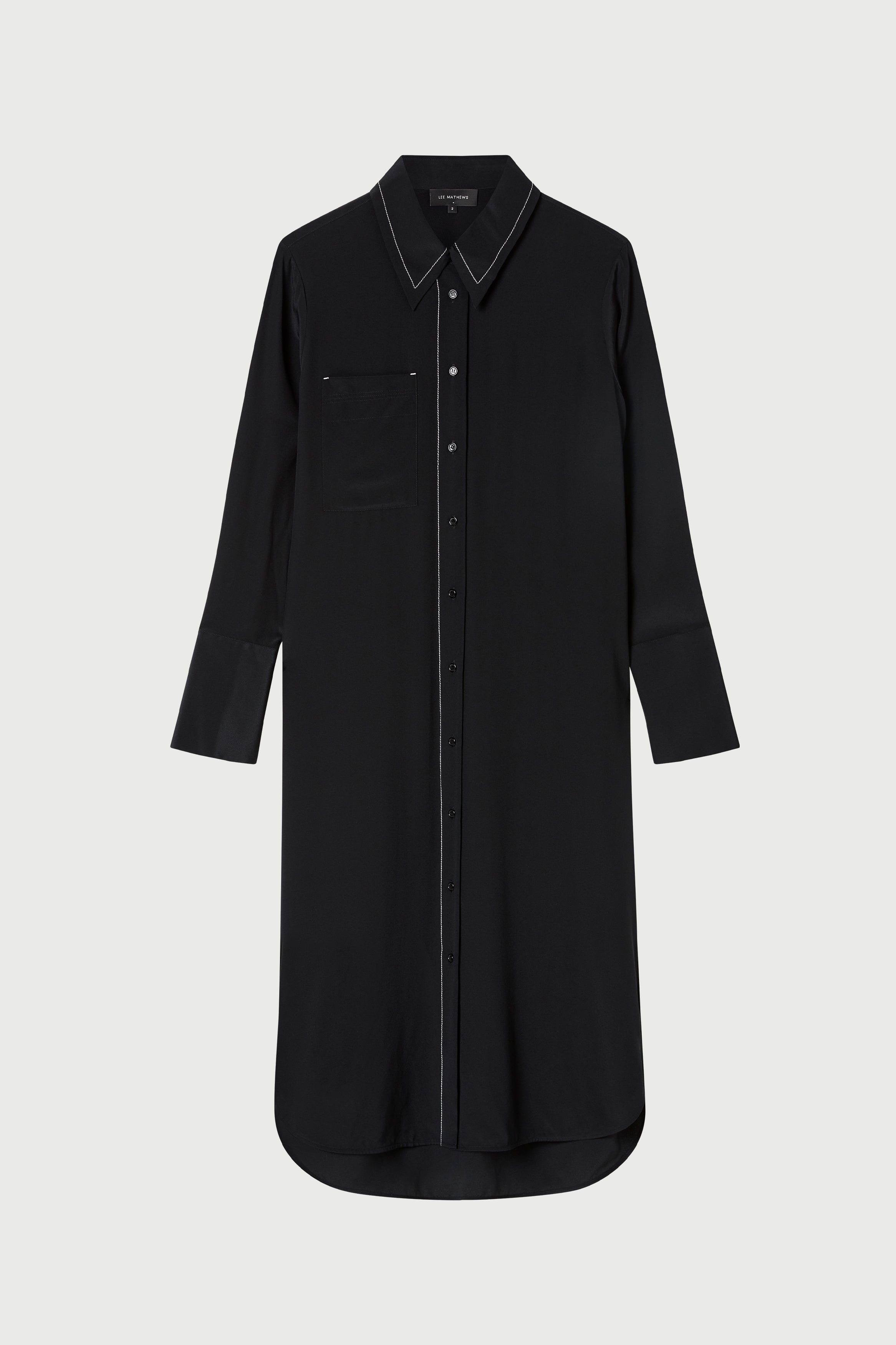 Cassini Shirtdress in Black