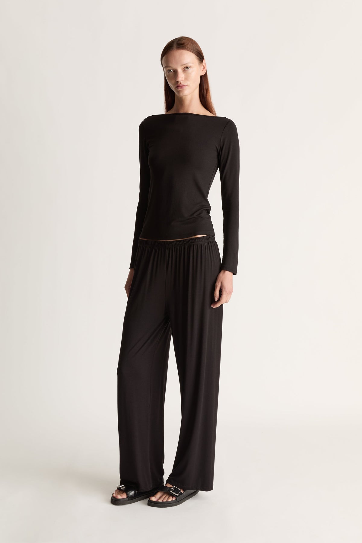 Bateau Long Sleeve in Black