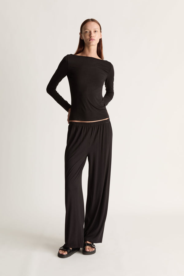 Bateau Long Sleeve in Black