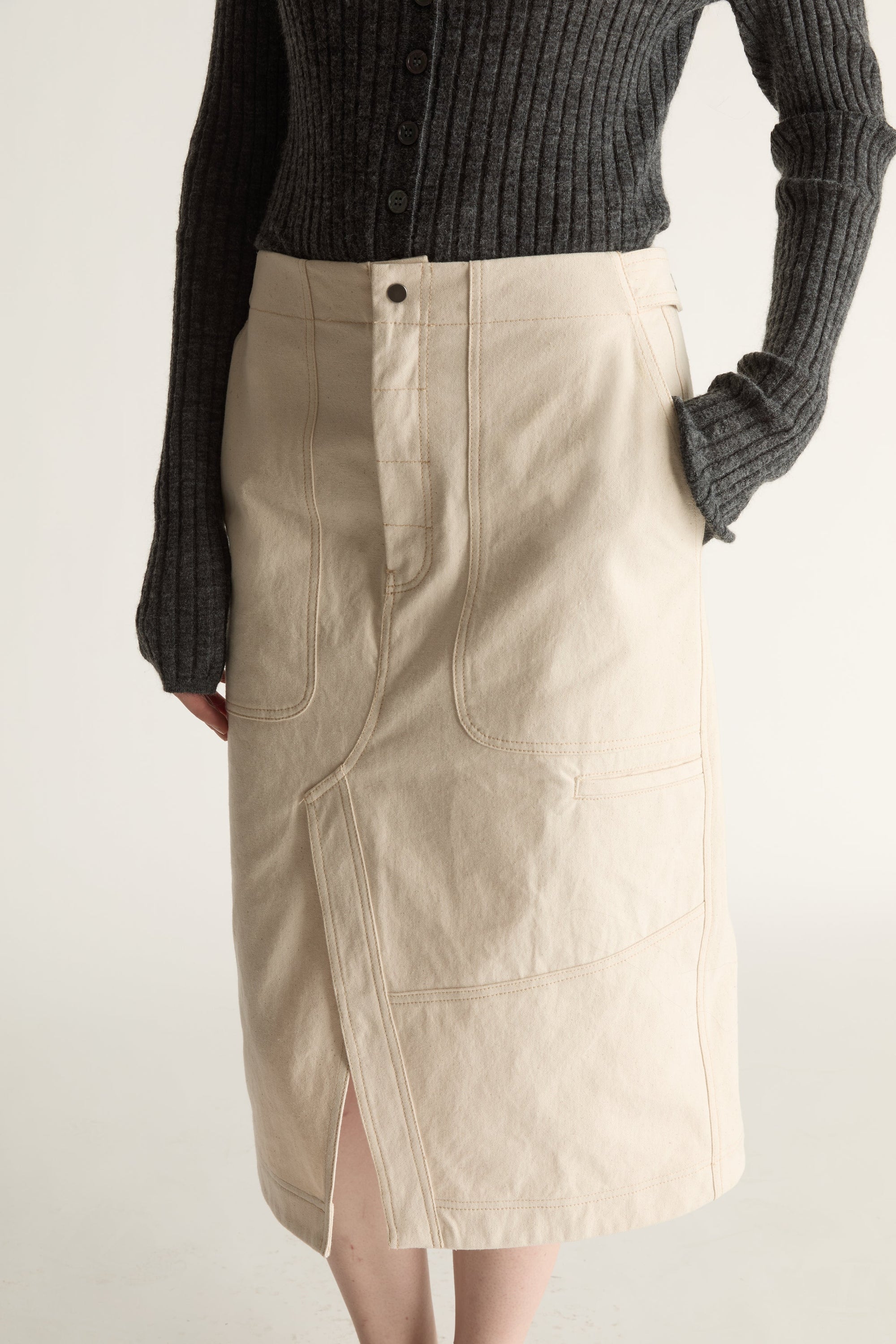 Lenny Canvas Worker Skirt