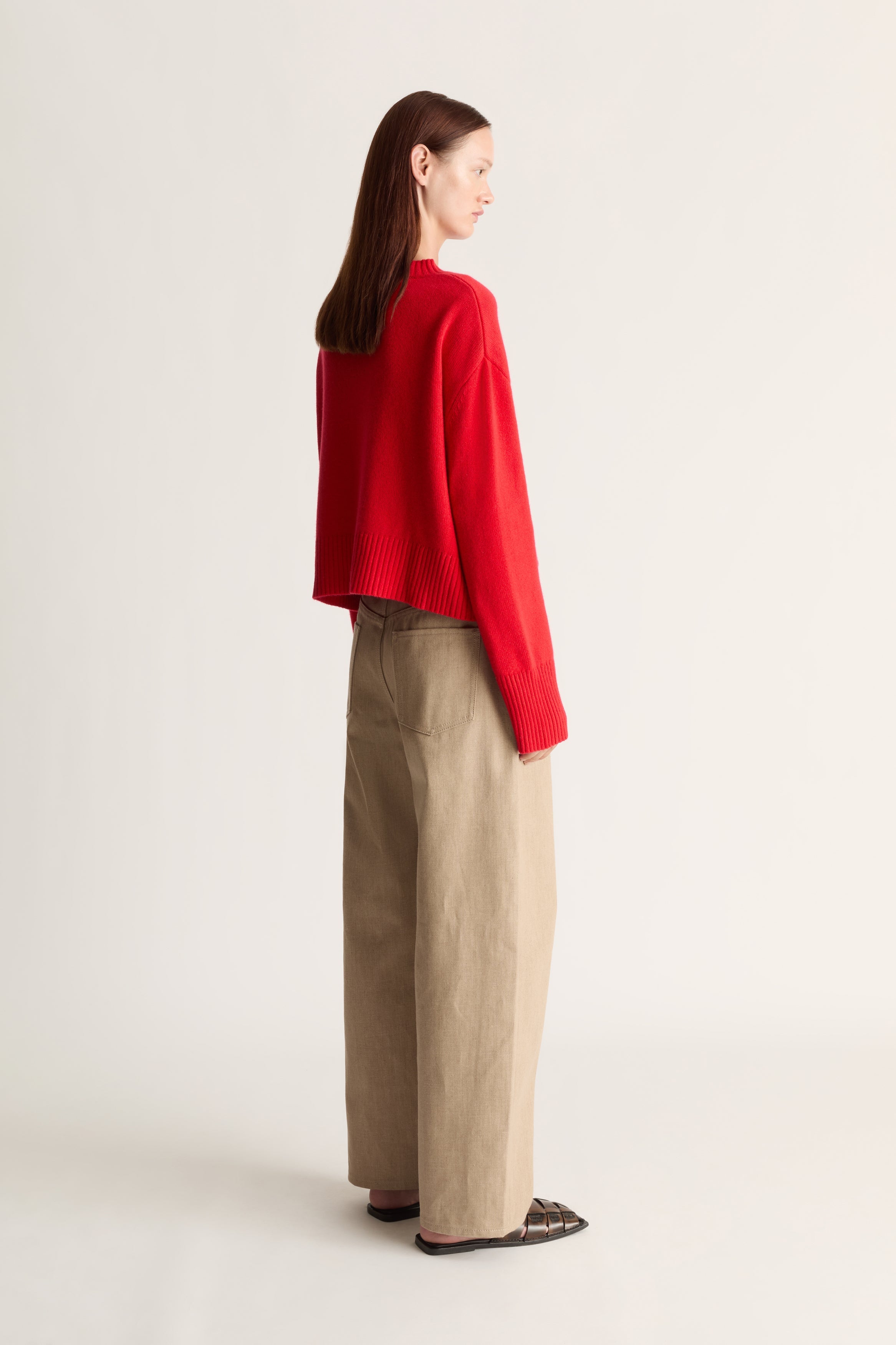 Cashmere Cropped Crewneck