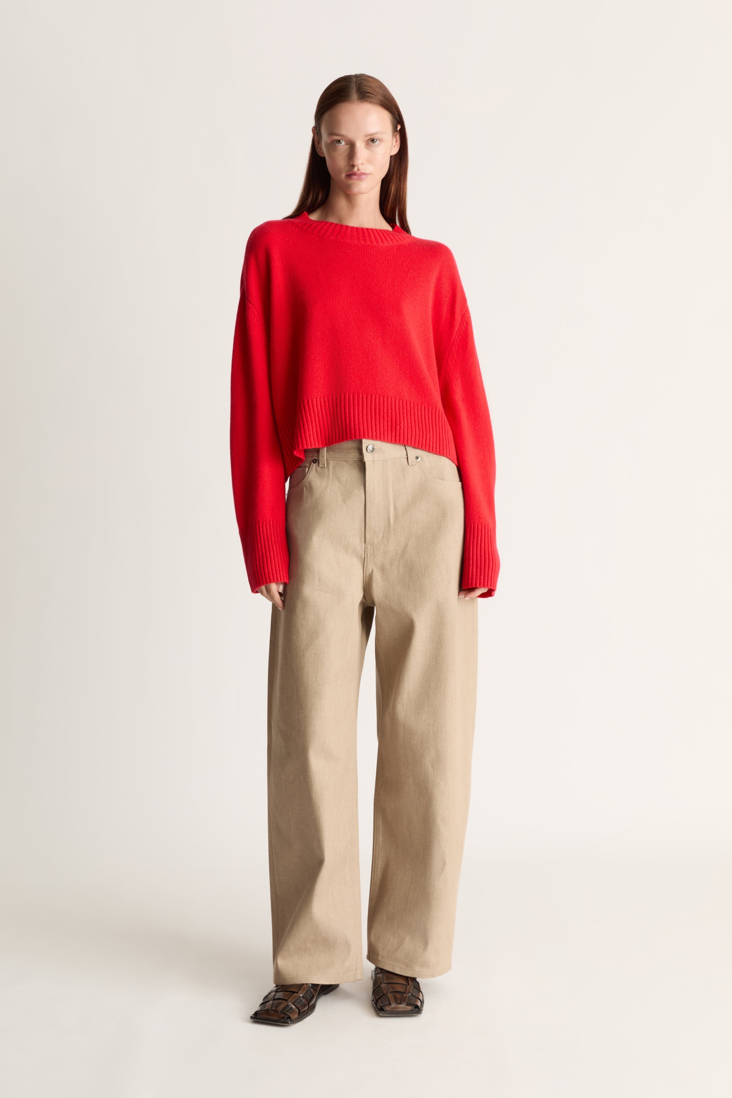 Cashmere Cropped Crewneck