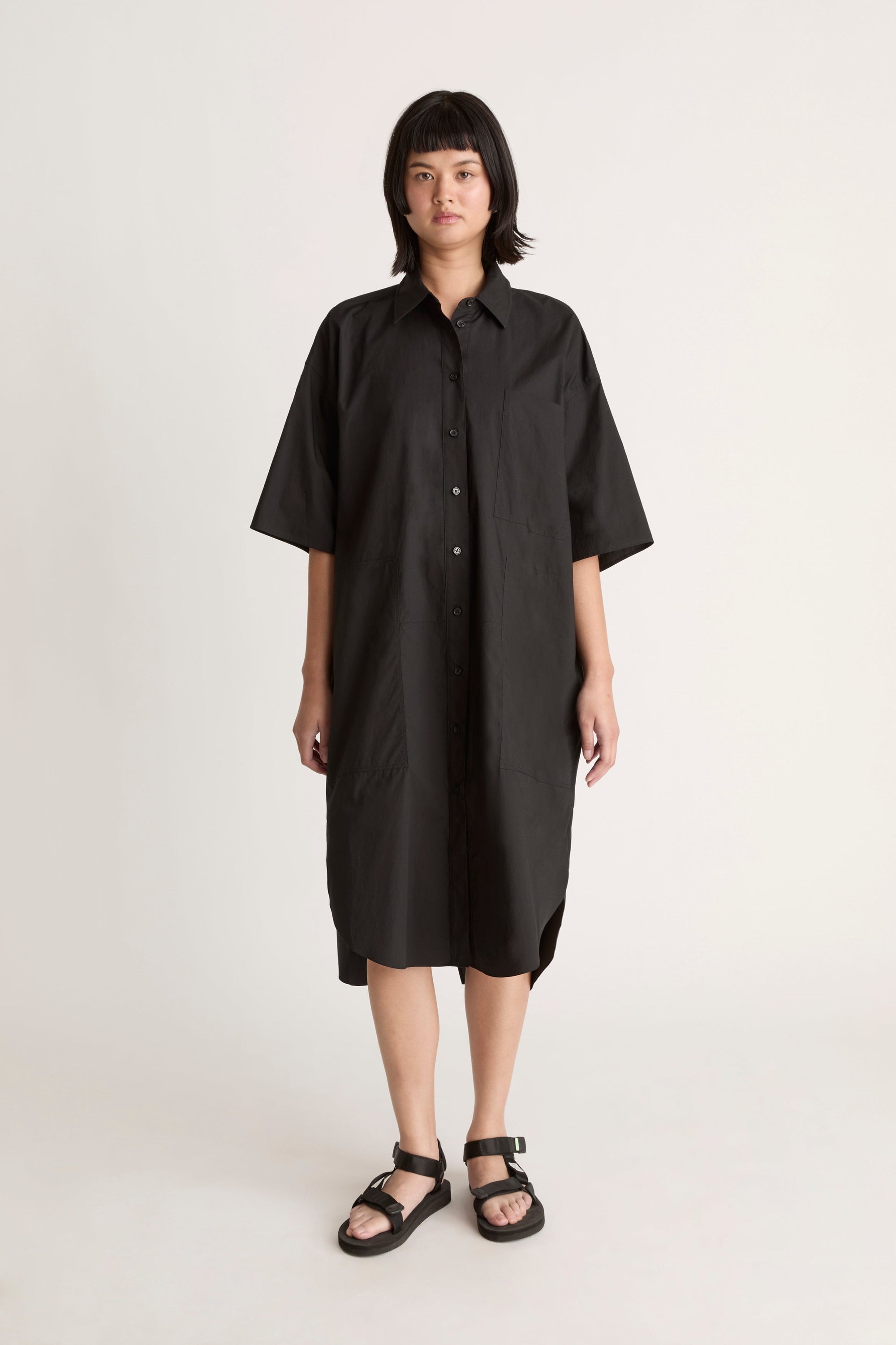 LM Poplin SS Shirt Dress