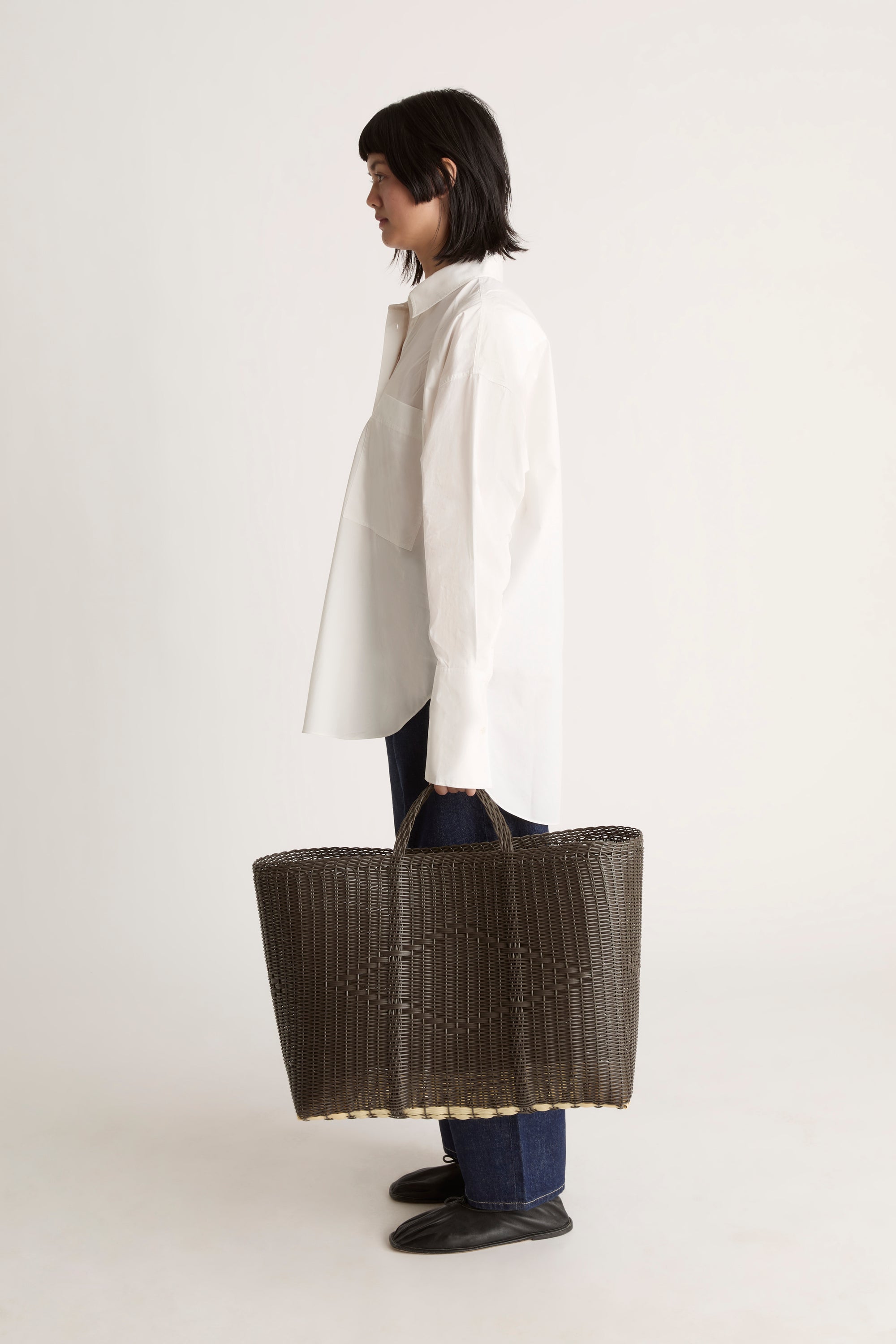 PALOROSA Handwoven Tote Basket XL