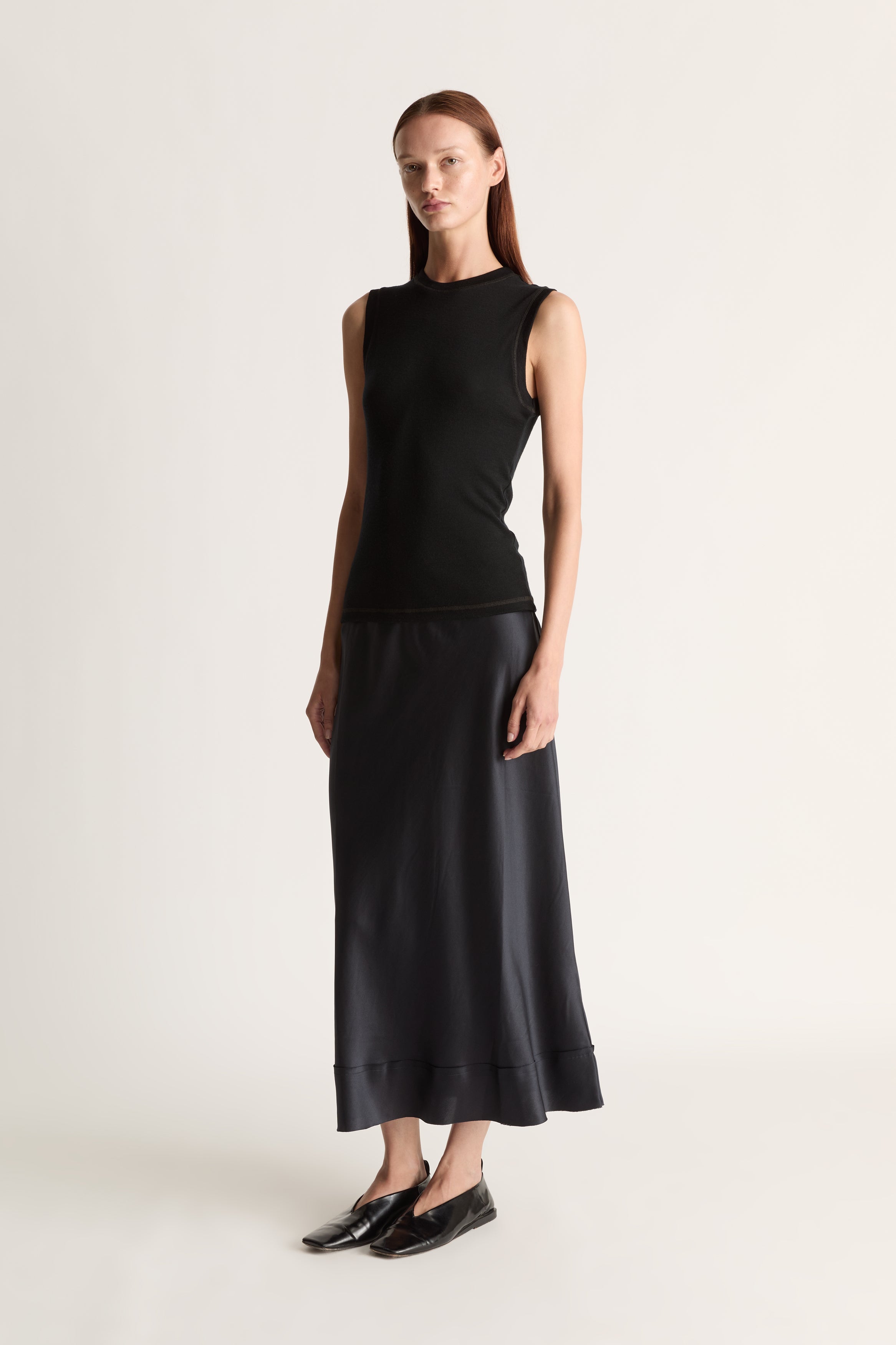 Stella Silk Satin Skirt