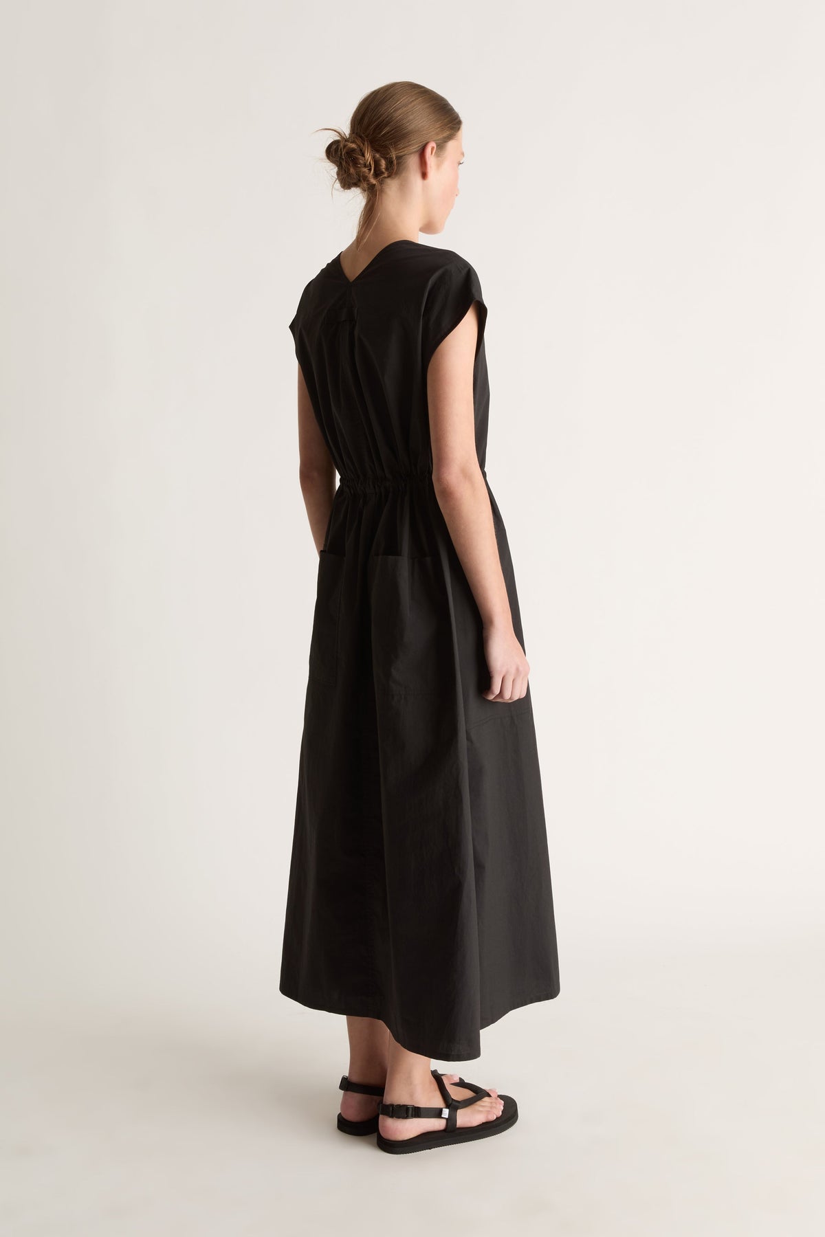 LM Poplin V Neck Dress
