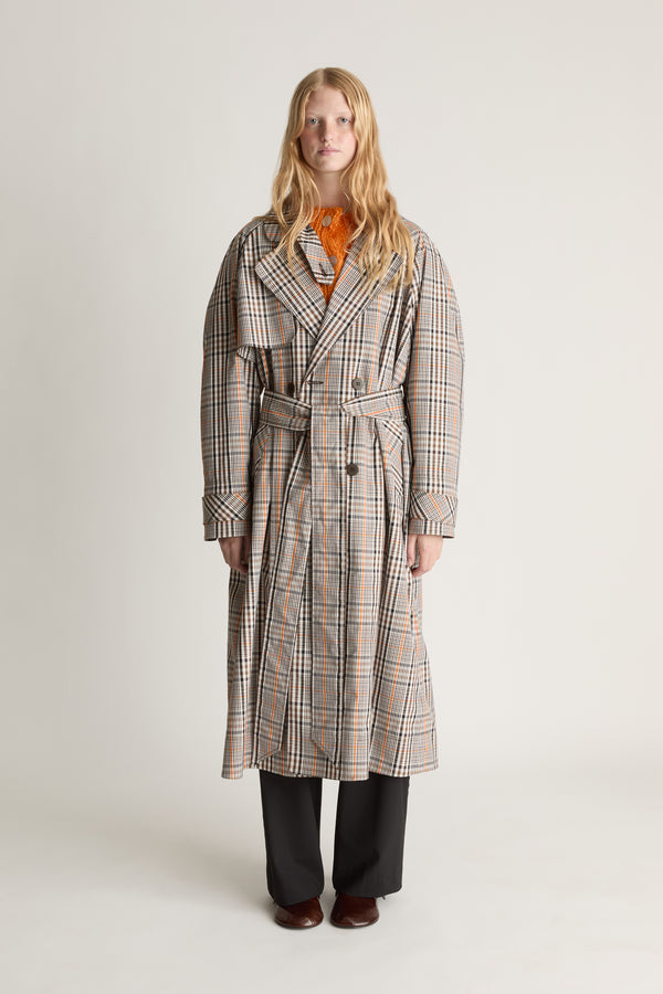 Beaton Check Trench Coat
