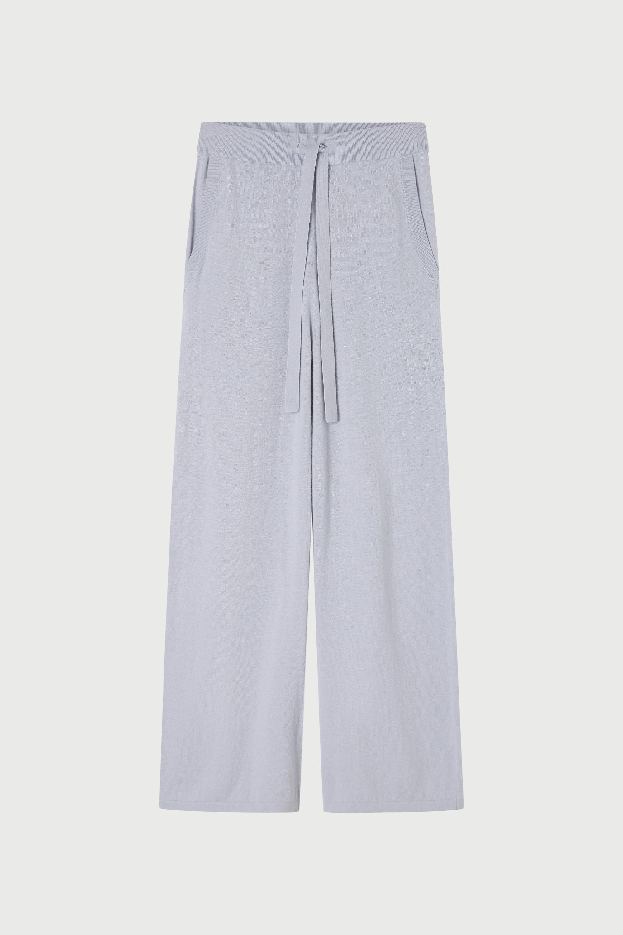 Cotton Cashmere Wide Leg Pant