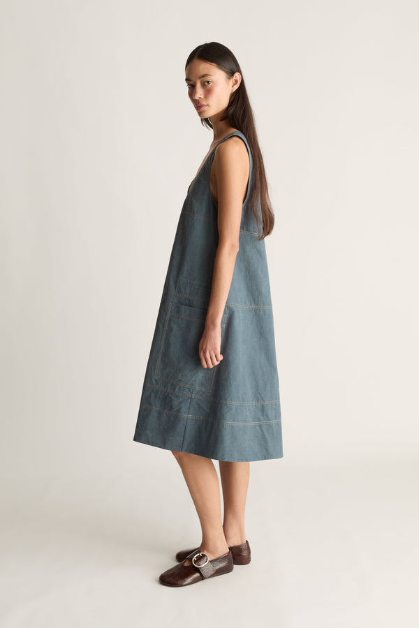 Cecil Cotton Apron Dress