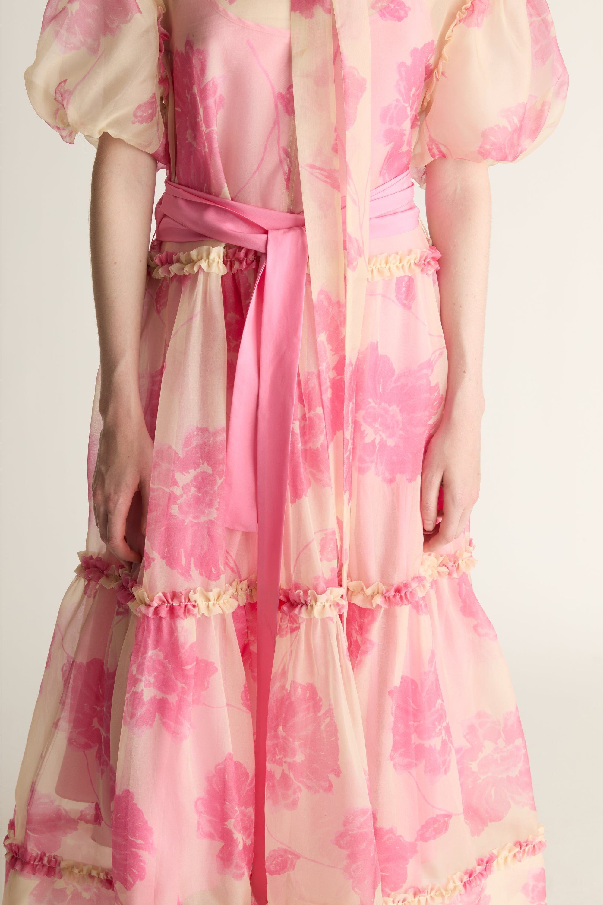 lee mathews pink dress Lee Mathews Silk Long Dress - Pink Dresses, Clothing - WLEEM22422