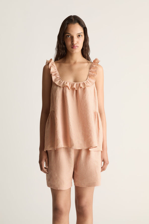 Elissa Check Cami Top