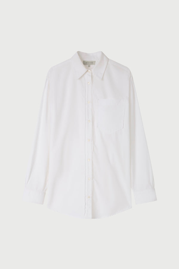 White shirt on a light gray background