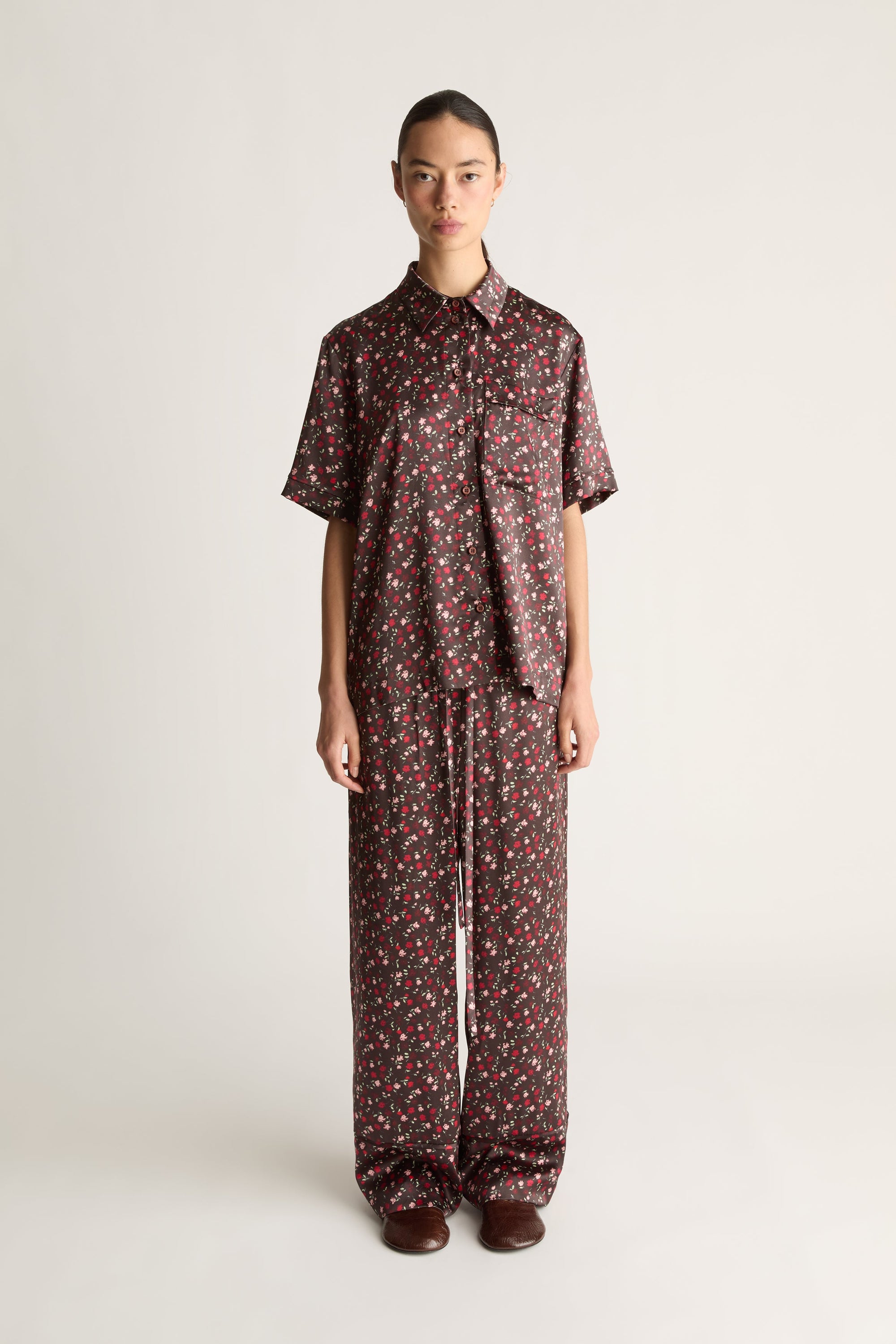 Flora Silk SS Shirt