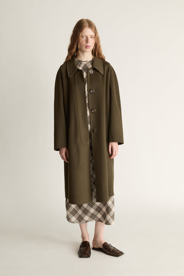Florentine Drop Collar Cashmere Coat