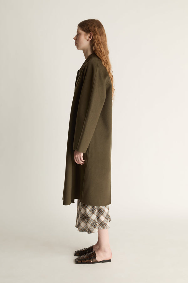 Florentine Drop Collar Cashmere Coat
