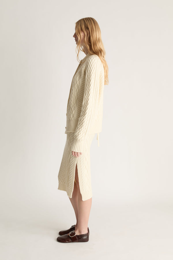 Guiness Cable Knit Cardigan