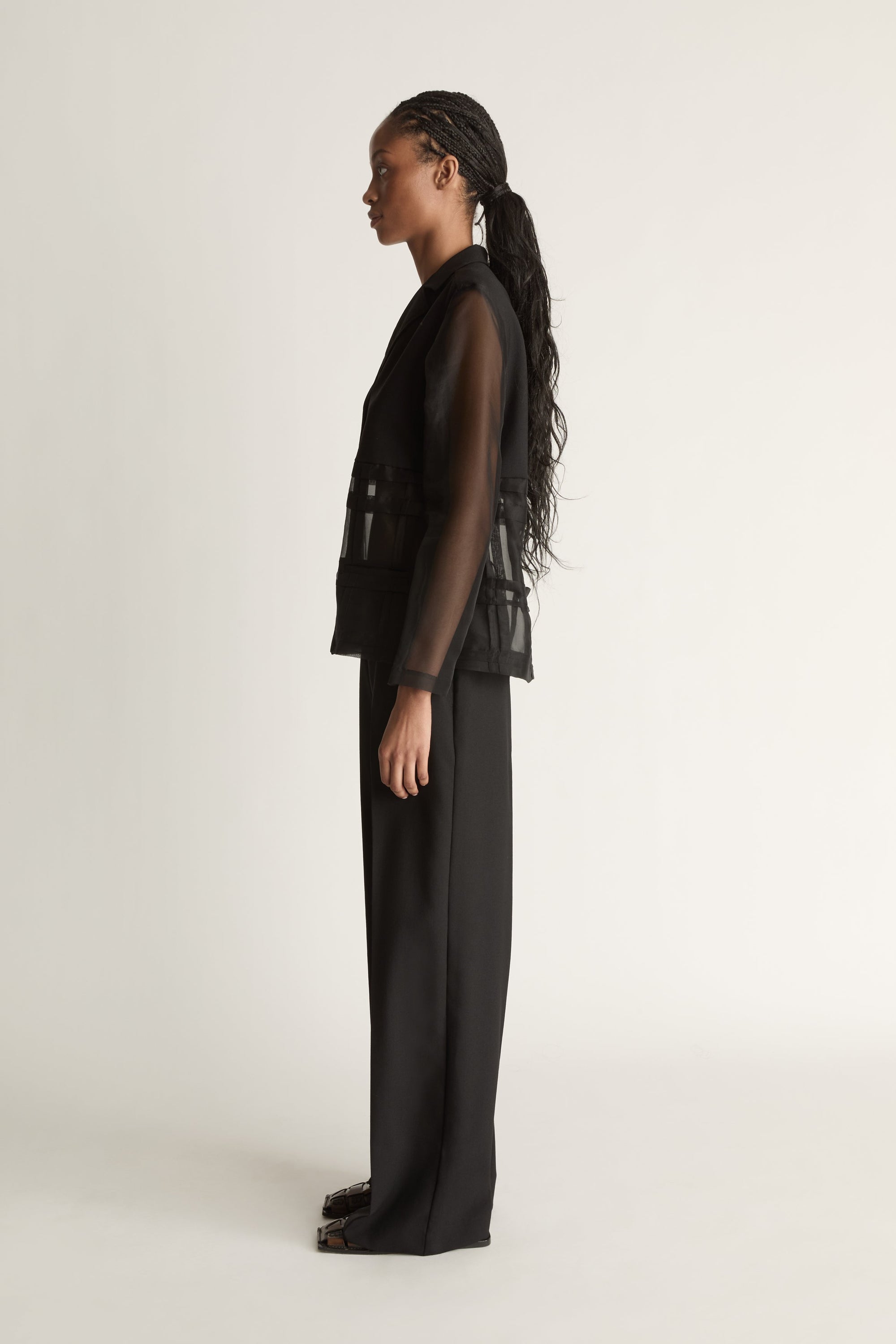 Innes Organza Spliced Shirt