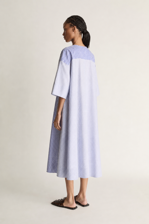 Ivy Stripe Shirt Dress