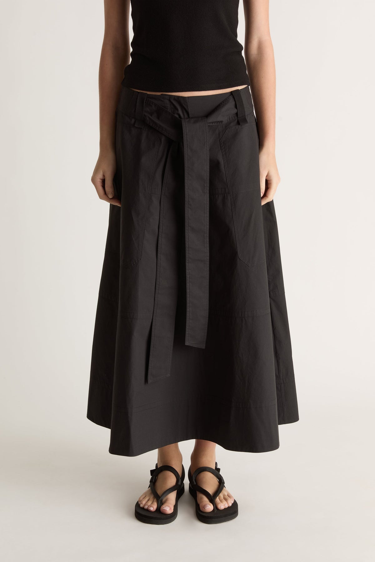 LM Poplin Flare Skirt