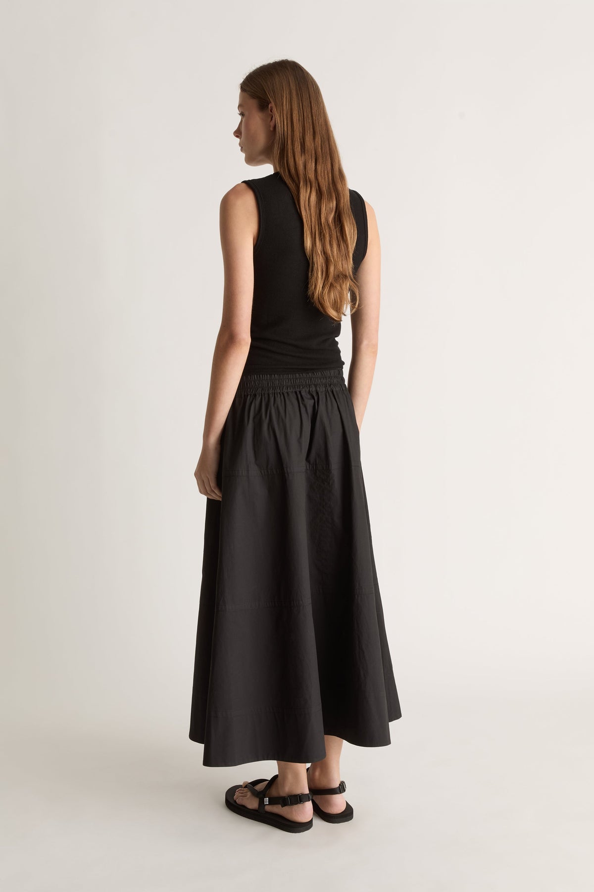 LM Poplin Flare Skirt