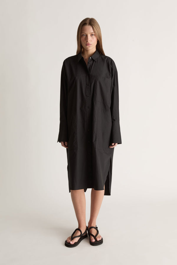 LM Poplin LS Shirt Dress