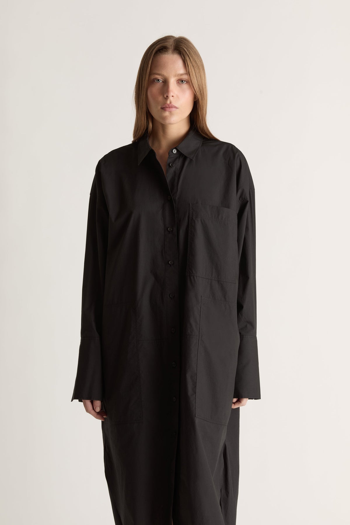 LM Poplin LS Shirt Dress