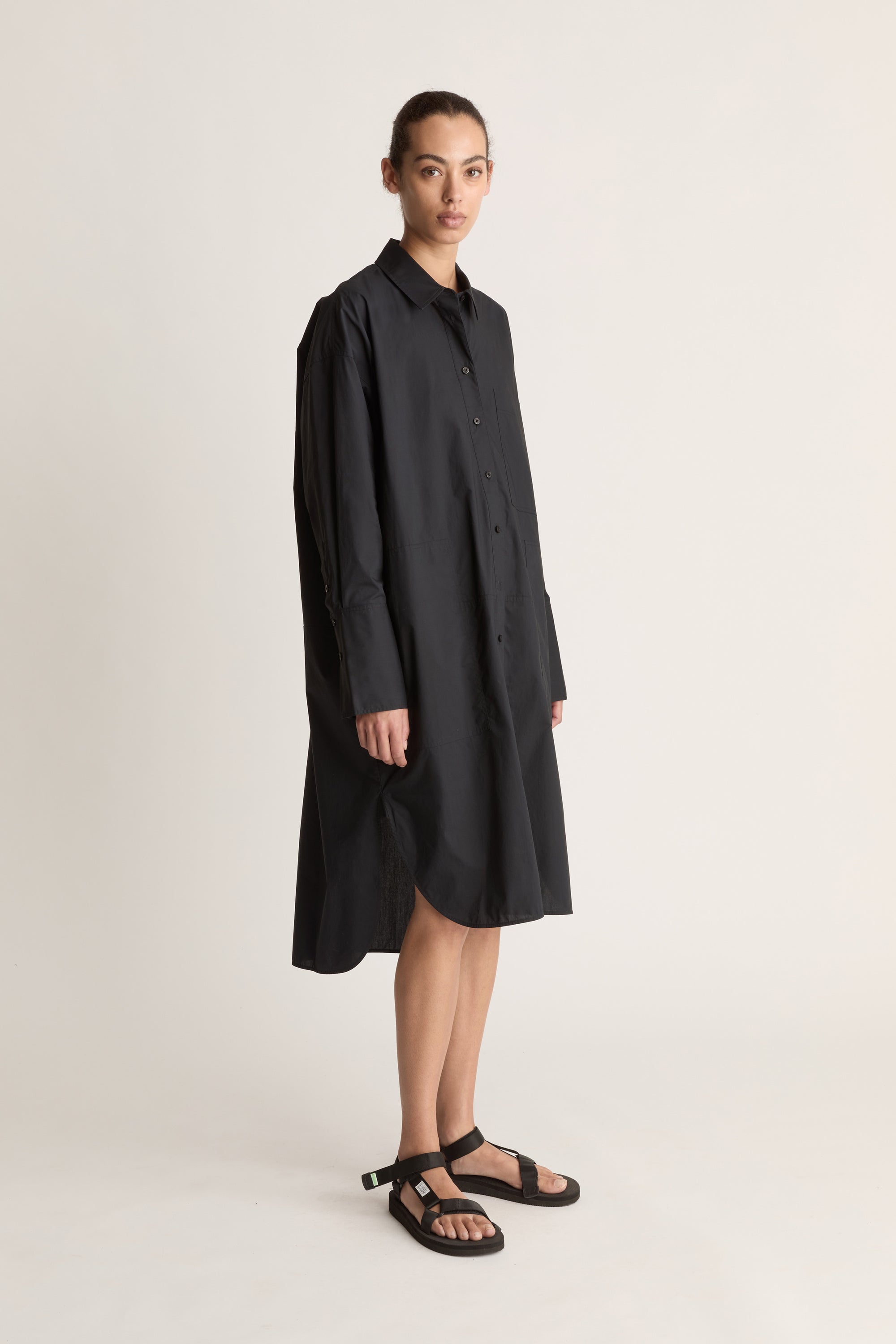 LM Poplin LS Shirt Dress