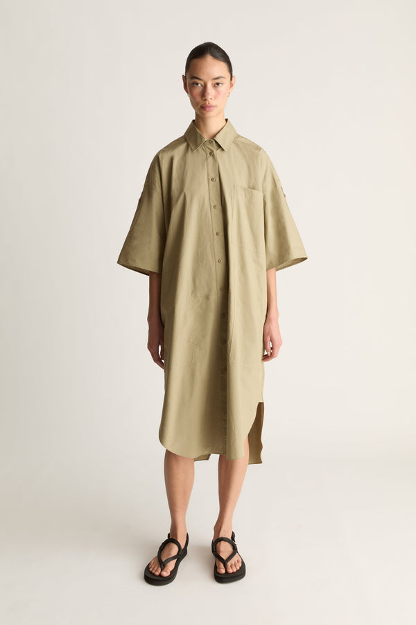 LM Poplin SS Shirt Dress