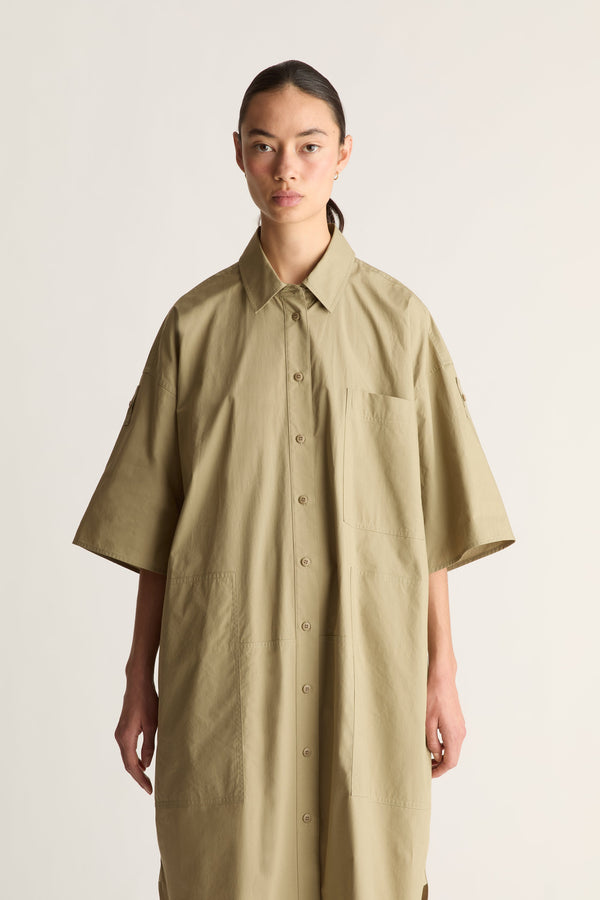 LM Poplin SS Shirt Dress