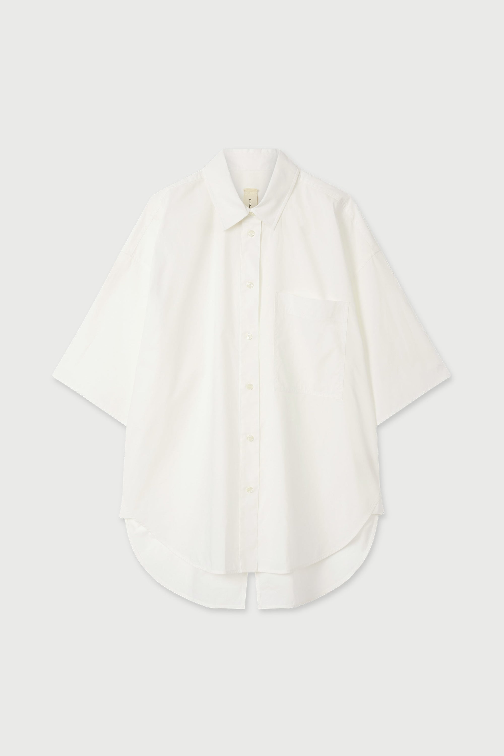 LM Poplin Short Sleeve Shirt White
