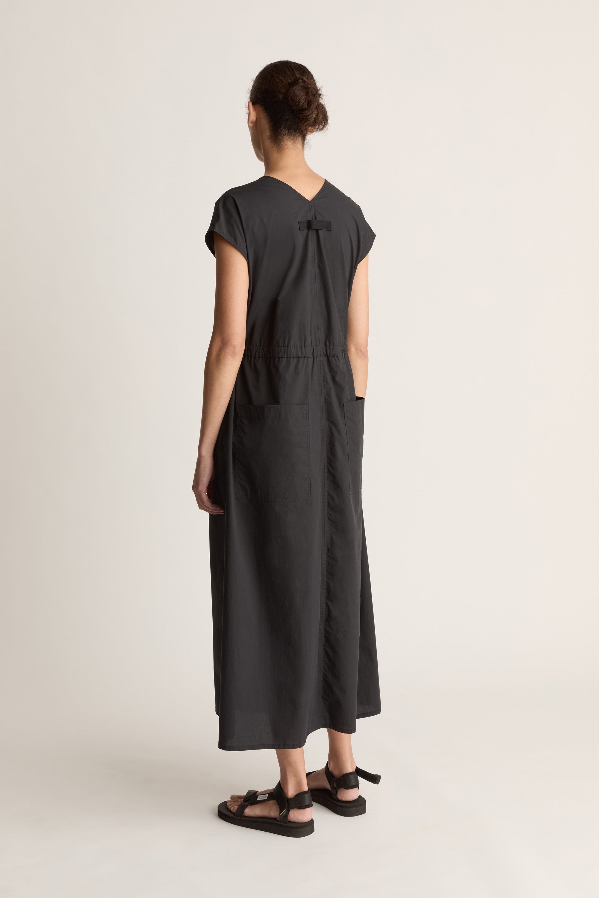 LM Poplin V Neck Dress