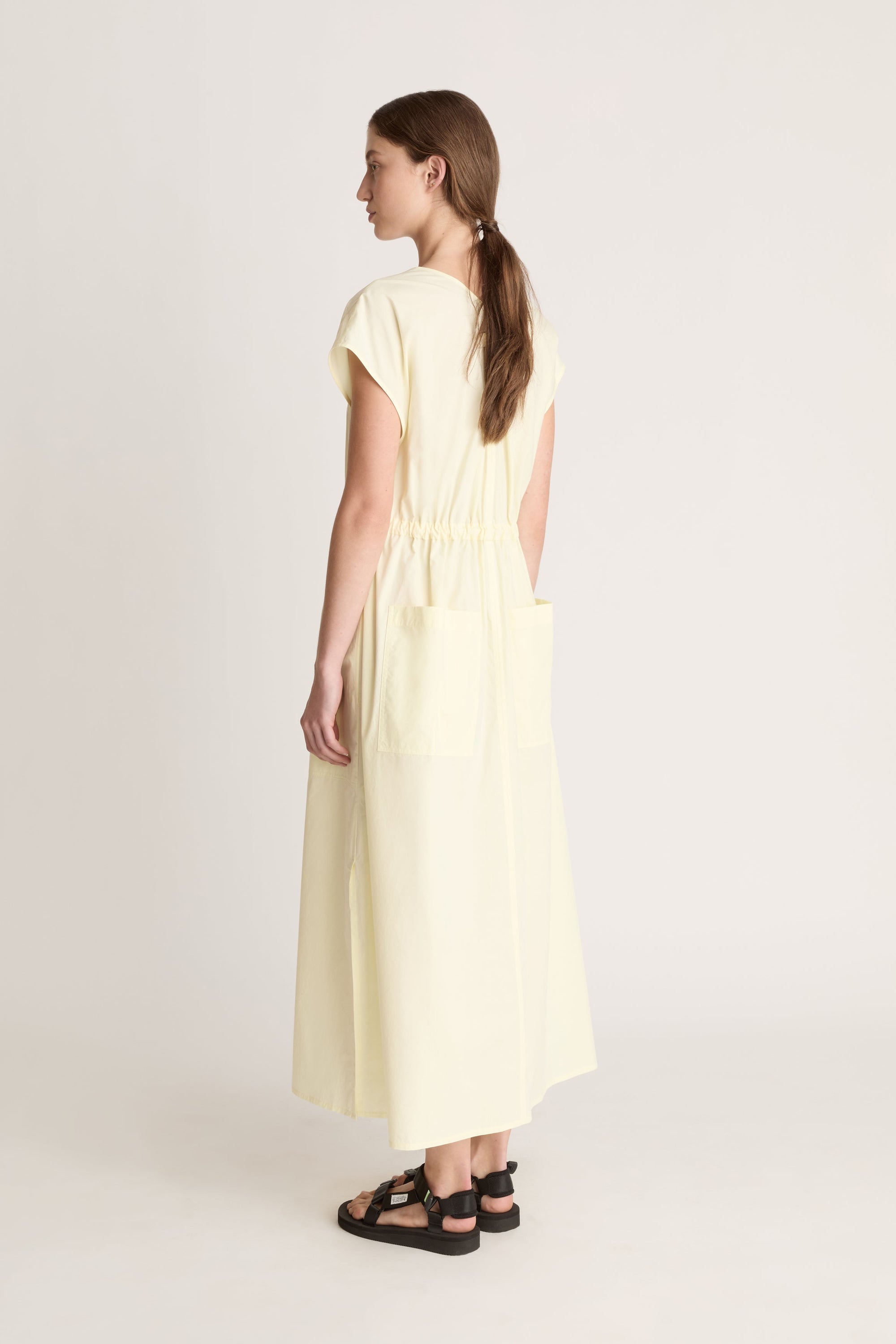 LM Poplin V Neck Dress