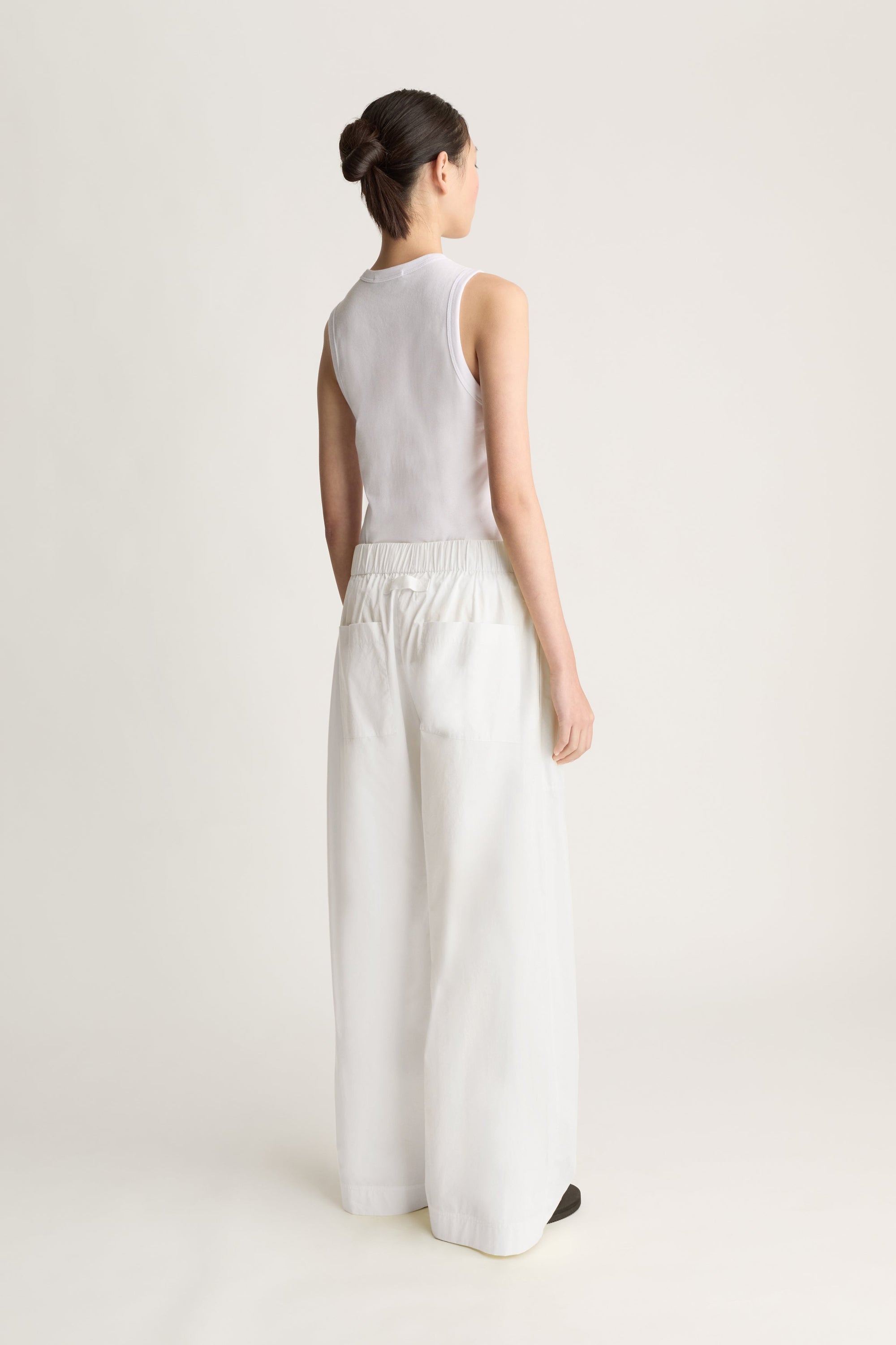 LM Poplin Wide Leg Pant