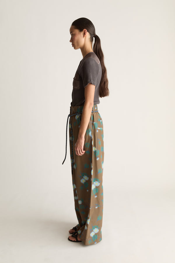Lettie Silk Wide Leg Pant