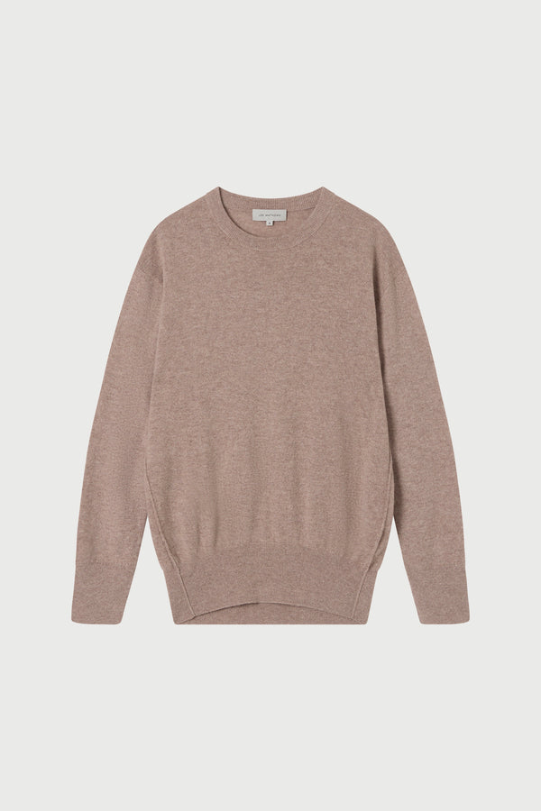 Brown sweater on a white background