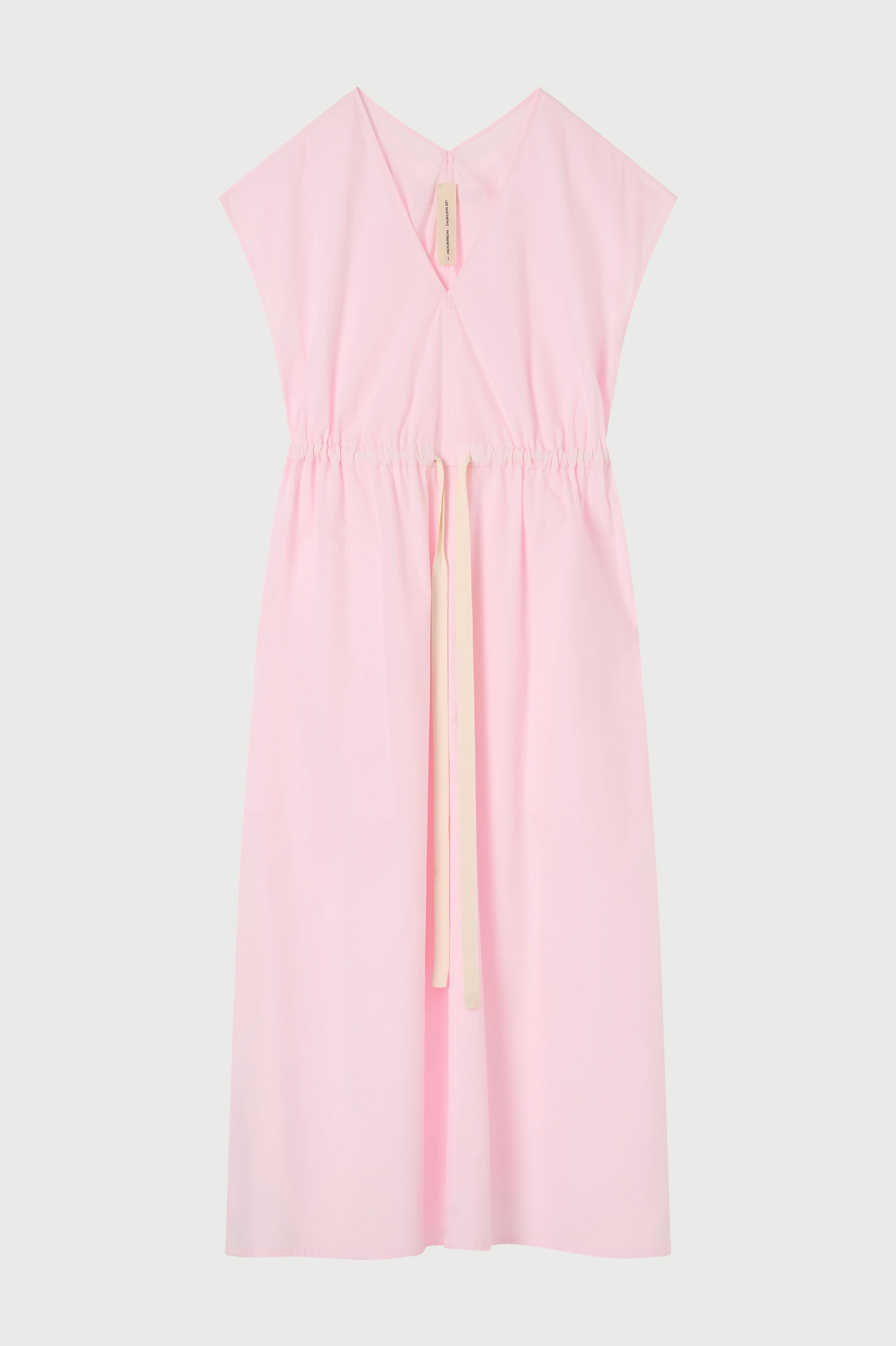 A light pink dress on a white background