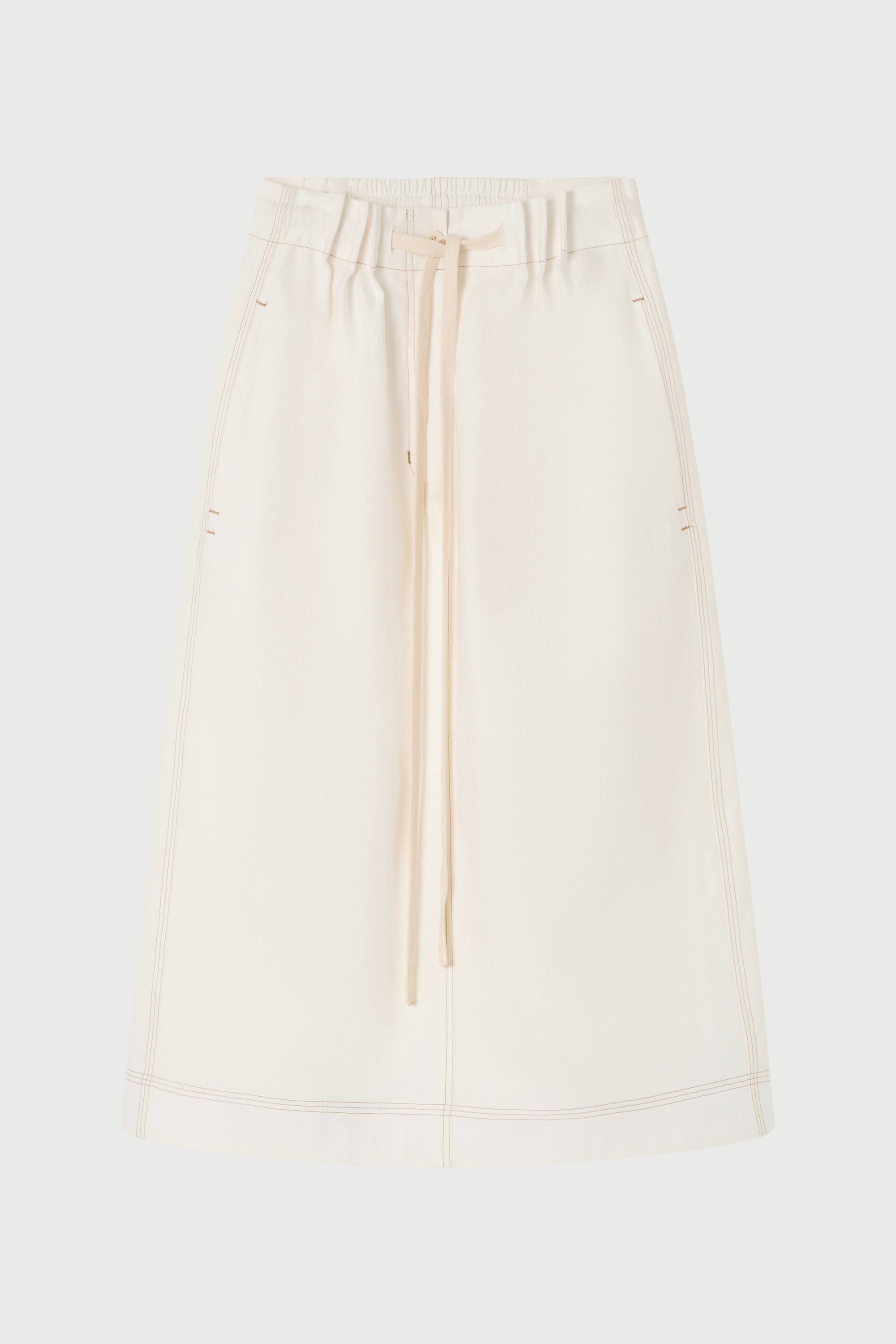 Beige skirt on a white background