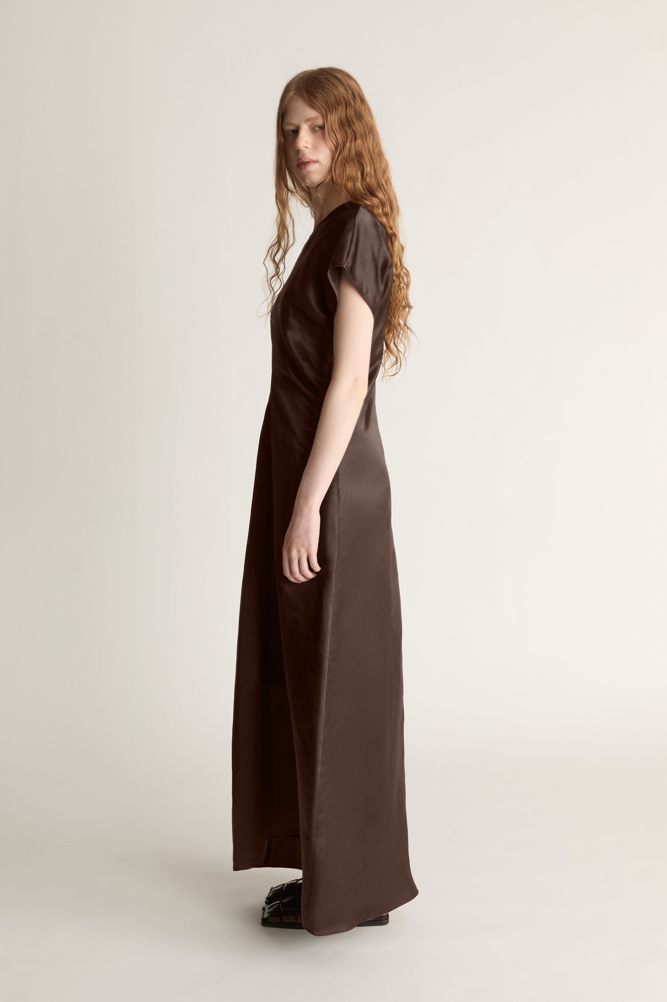 Shop the Stella Silk Satin Maxi Dress by Lee Mathews