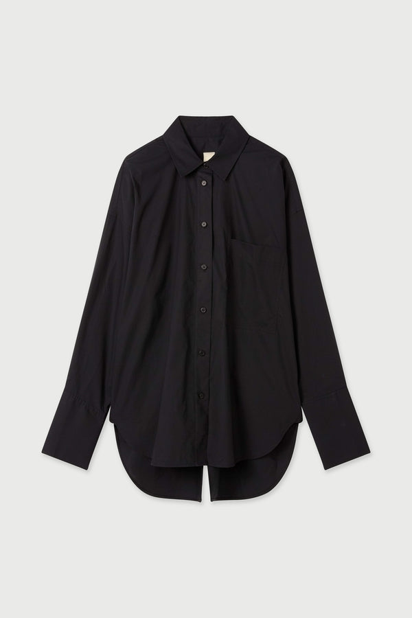 LM Poplin Long Sleeve Shirt Black