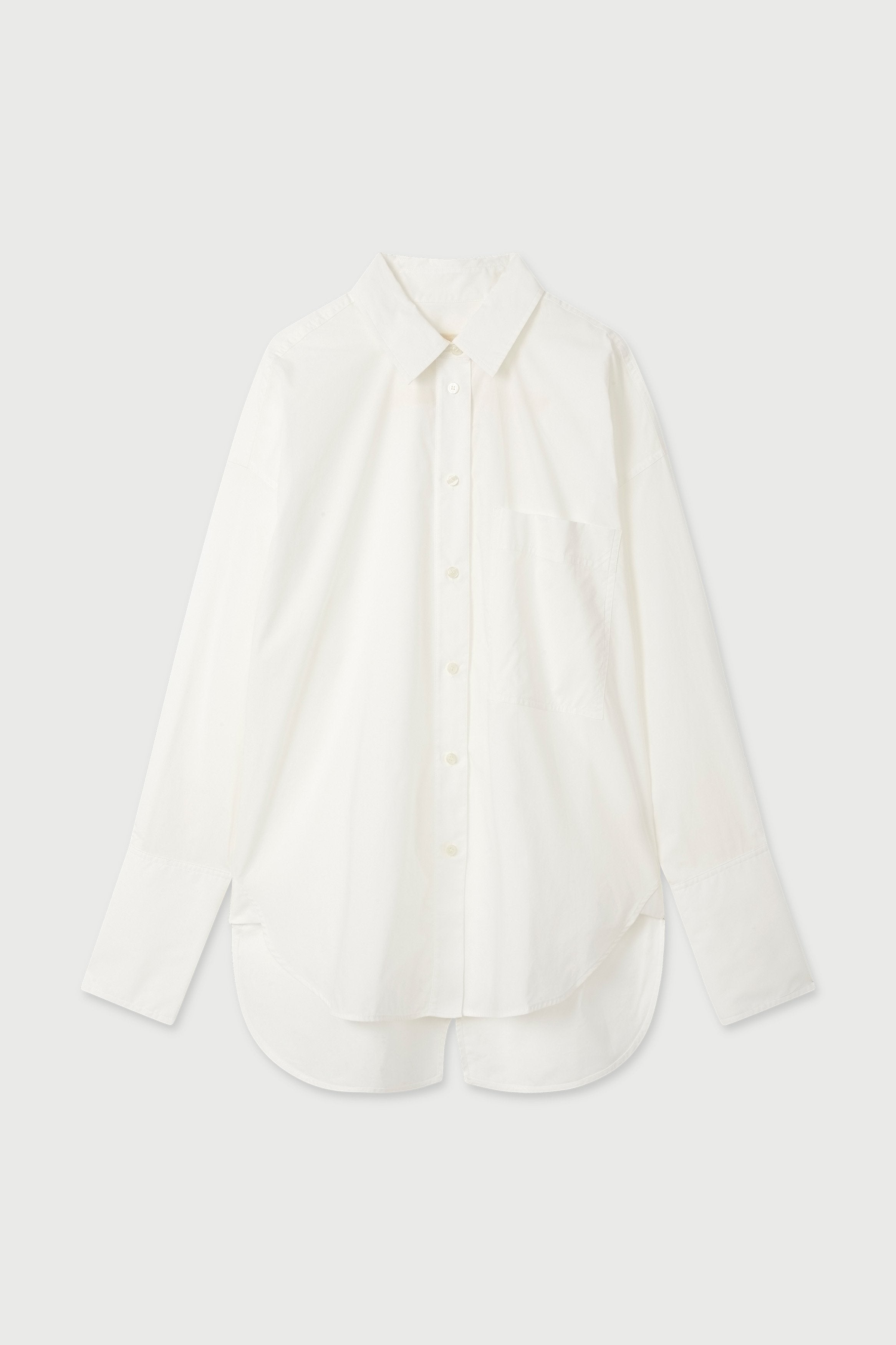 LM Poplin Long Sleeve Shirt Natural